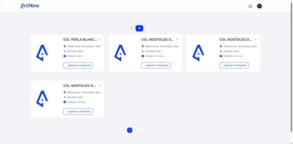 Proyectos ArccNova